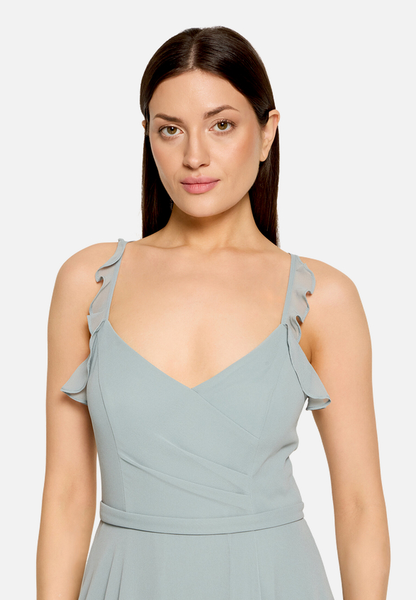 Abendkleid mit Volant / Detailbild