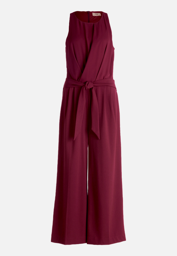 Jumpsuit mit Bindegürtel / Vorderseite