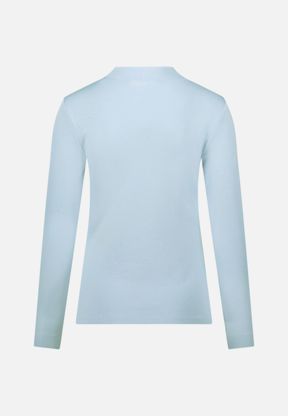 Langarmshirt mit Stehkragen / Rückseite
