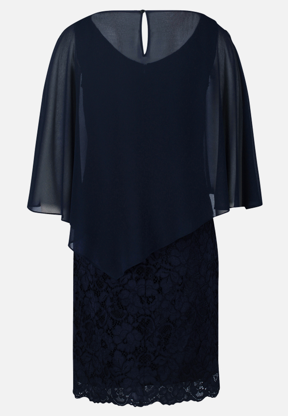 Cocktailkleid mit Spitze / Rückseite