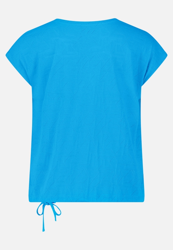 Strukturshirt mit Tunnelzug / Rückseite