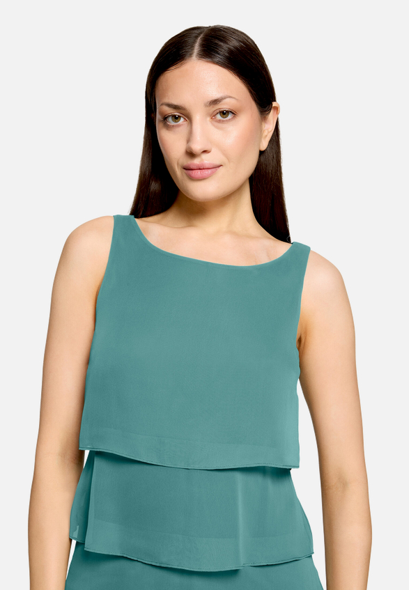 Cocktailkleid mit Volant / Detailbild