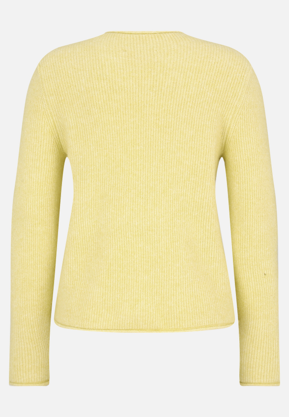 Strickpullover mit Stehkragen / Rückseite