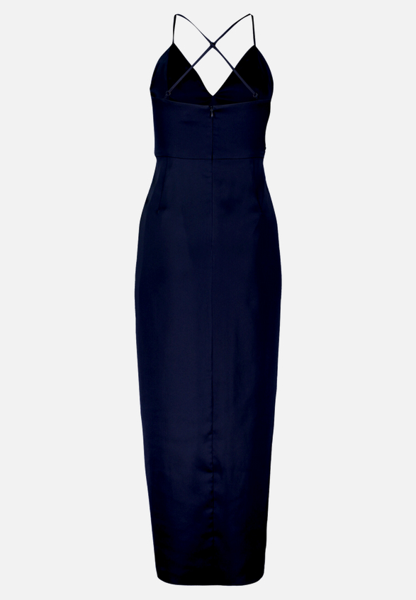 Abendkleid mit Raffung / Rückseite