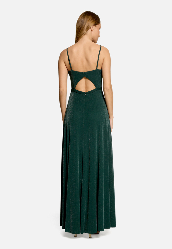 Abendkleid mit Lurexfaden / Modellfoto Rückseite