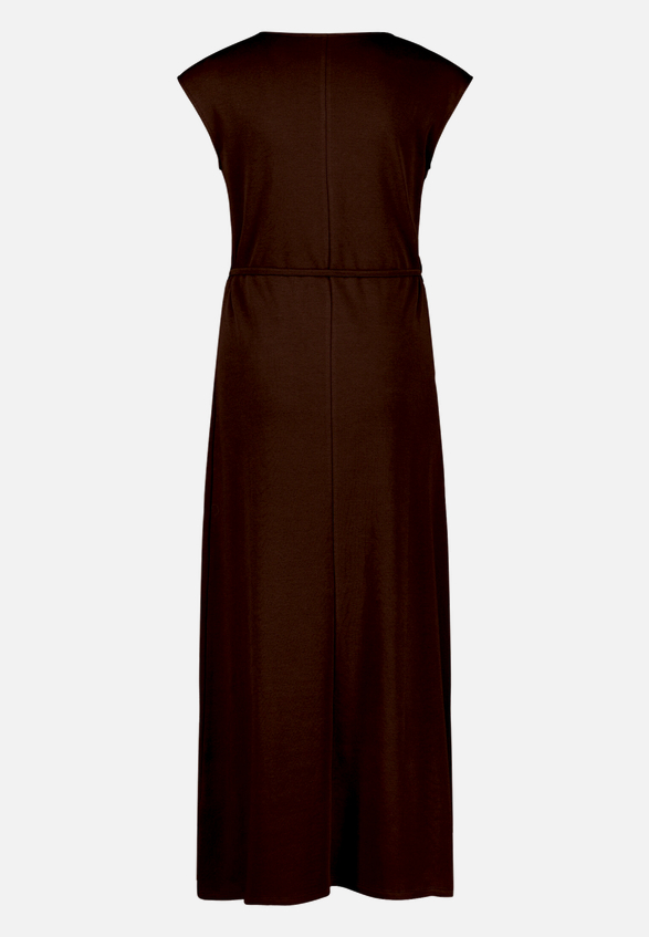 Jerseykleid  Maxi mit Bindegürtel / Rückseite