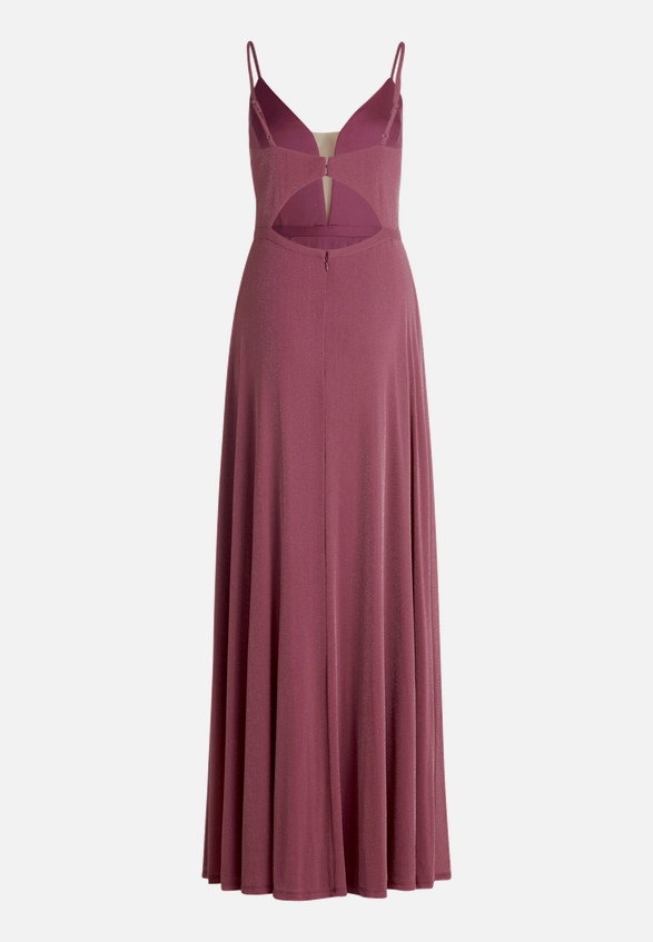 Abendkleid mit Lurexfaden / Rückseite