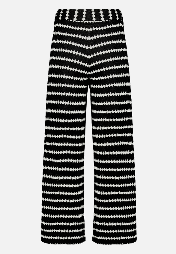 Strickhose  mit Streifen / Rückseite