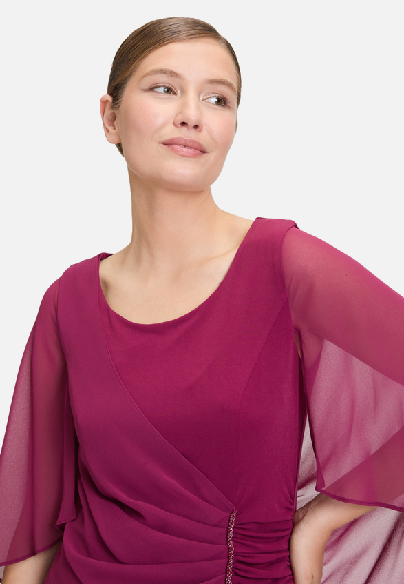 Cocktailkleid mit Raffung / Detailbild