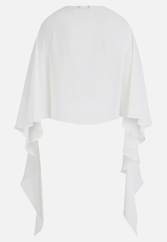 Chiffonstola mit Volant / Rückseite