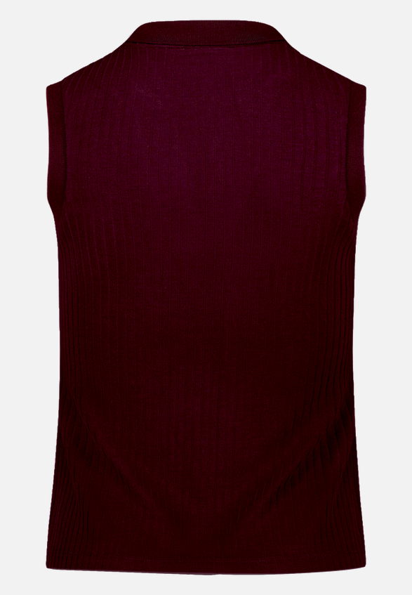 Stricktop  mit Knopfleiste  / Rückseite