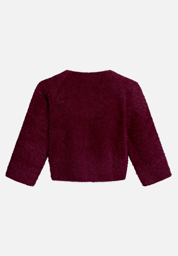 Strick-Cardigan mit 3/4 Arm / Rückseite