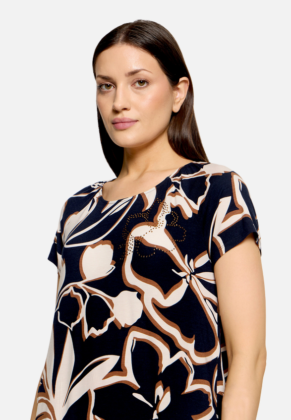 Print-T-Shirt mit Glitzer / Detailbild