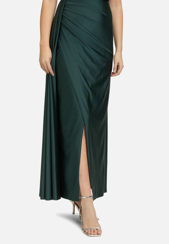 Abendkleid mit Schmucksteinen / Detailbild