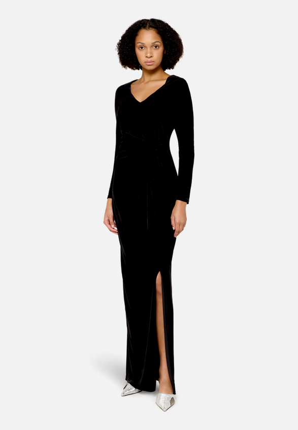 Abendkleid langarm / Modellfoto Vorderseite