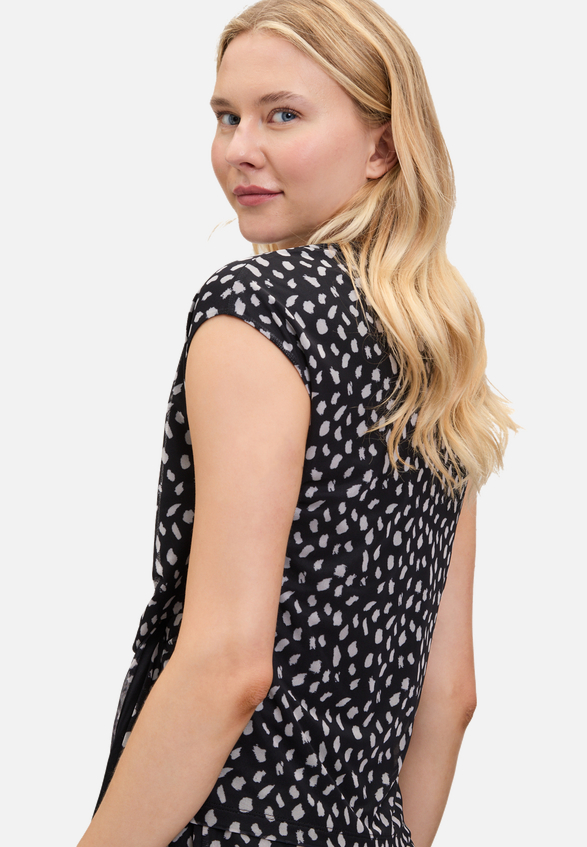 Kurzarm-Shirt mit Raffung / Detailbild