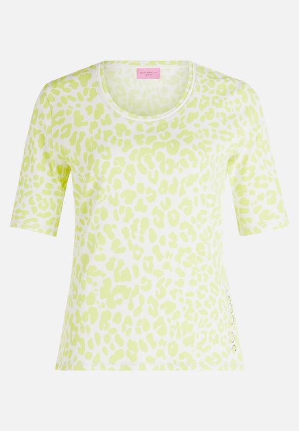 Basic Shirt mit Rippenstruktur / Vorderseite