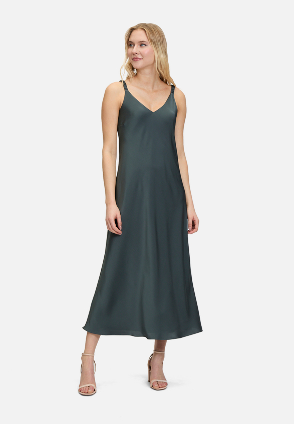 Abendkleid mit breiten Trägern / Modellfoto Vorderseite