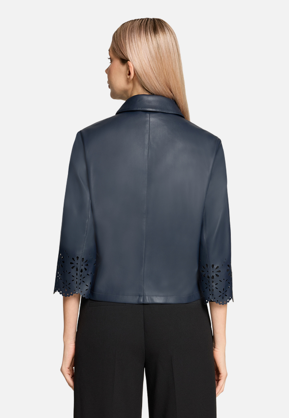 Blazer-Jacke mit Reißverschluss / Modellfoto Rückseite