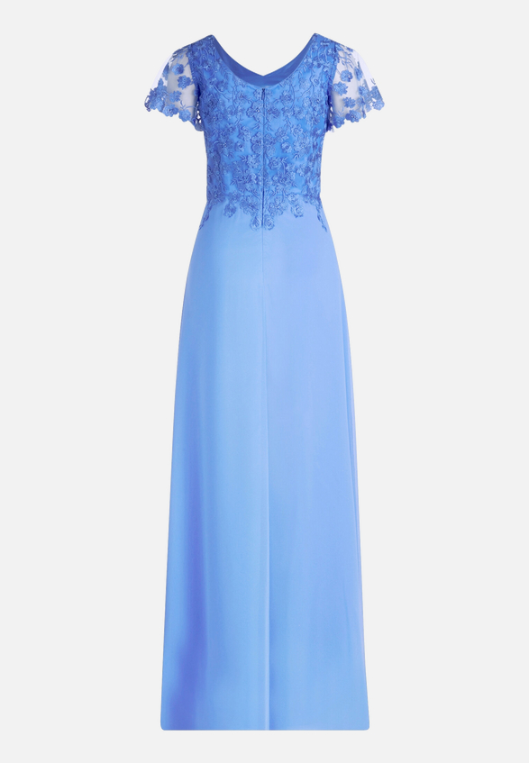 Abendkleid mit Stickerei / Rückseite