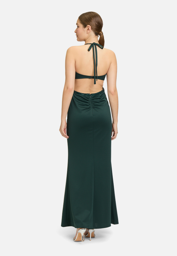 Abendkleid mit Cut-Outs / Modellfoto Rückseite
