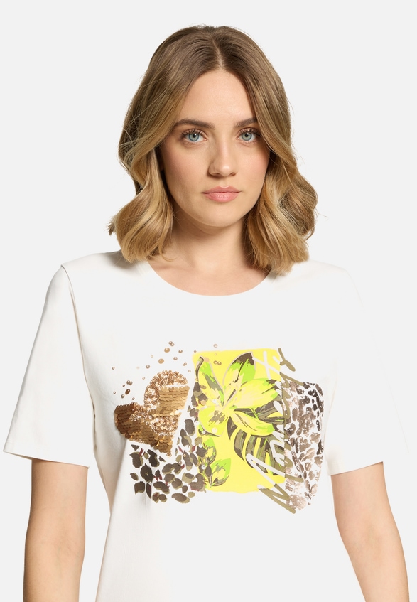 Basic Shirt mit Aufdruck / Detailbild