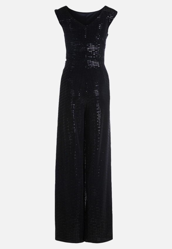 Jumpsuit im Glitzer-Look / Rückseite