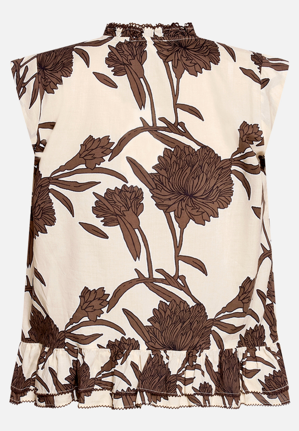 Casual-Bluse mit Raffung / Rückseite