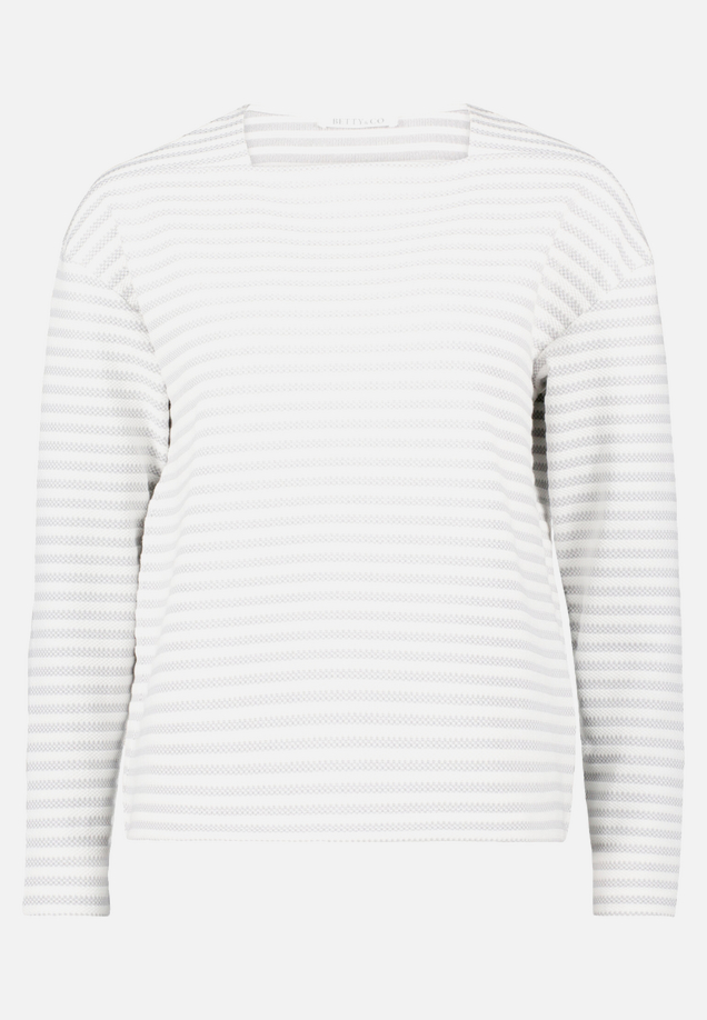Sweatshirt mit U-Boot-Ausschnitt / Vorderseite