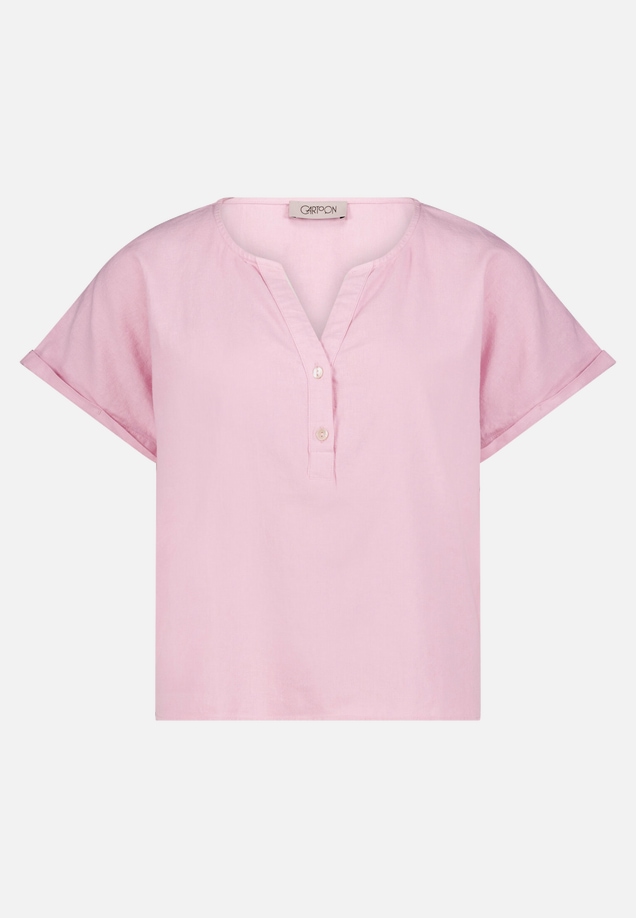 Leinenbluse mit Ärmelaufschlag / Vorderseite