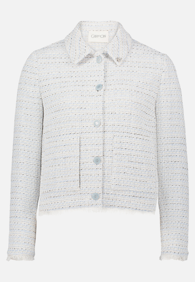 Tweedblazer mit Fransen / Vorderseite