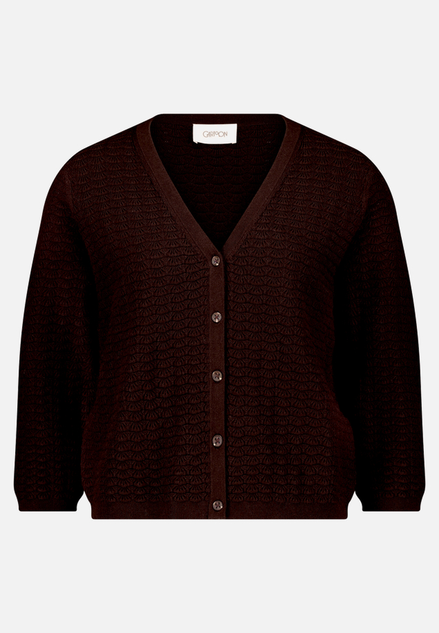 Strick-Cardigan mit V-Ausschnitt / Vorderseite