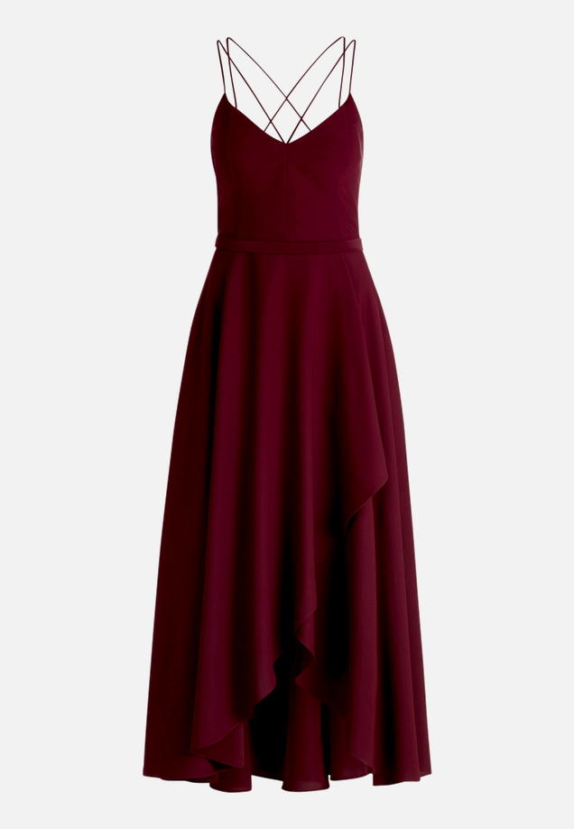 Abendkleid mit Volant / Vorderseite