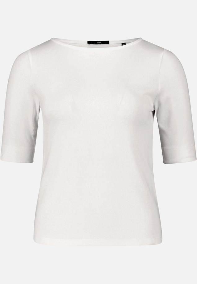 Basic Shirt  mit U-Boot-Ausschnitt / Vorderseite