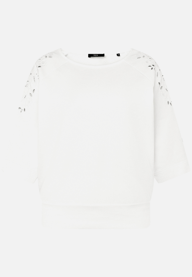 Sweatshirt  mit Lochmuster / Vorderseite