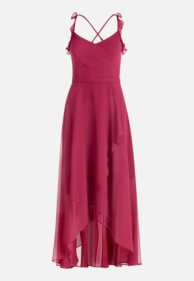 Abendkleid mit Volant / Vorderseite