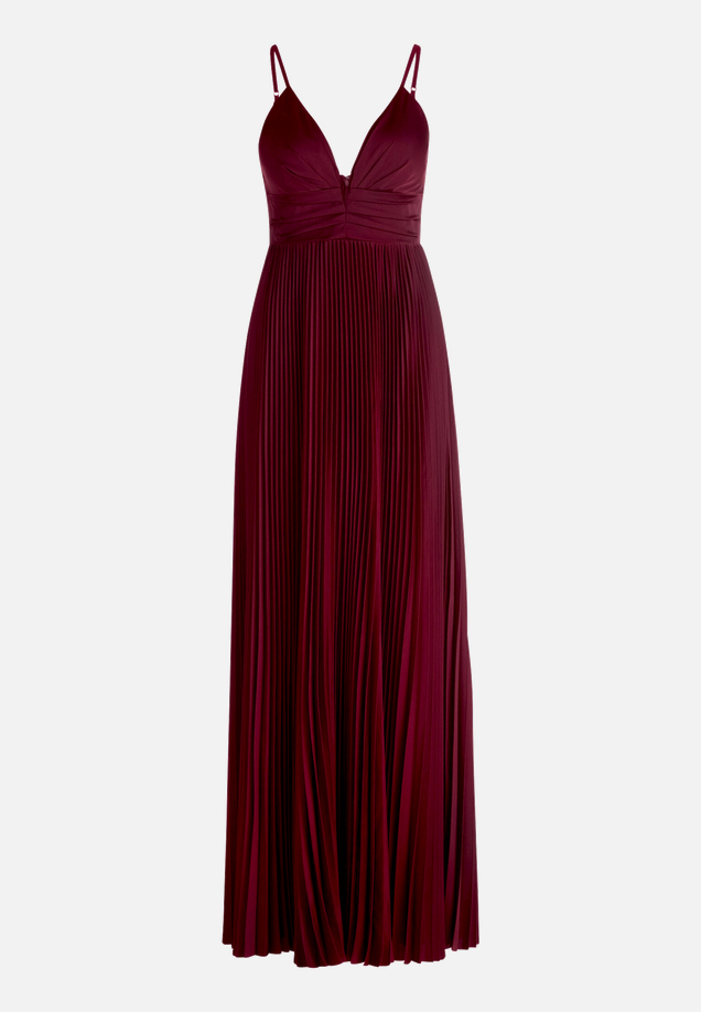 Chiffonkleid mit V-Ausschnitt / Vorderseite
