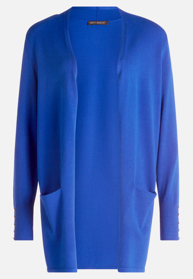 Feinstrickjacke mit Taschen / Vorderseite