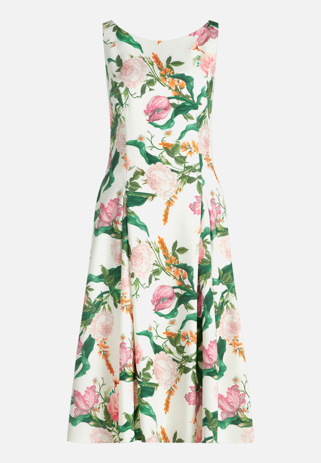 Blumenkleid mit Kellerfalten / Vorderseite