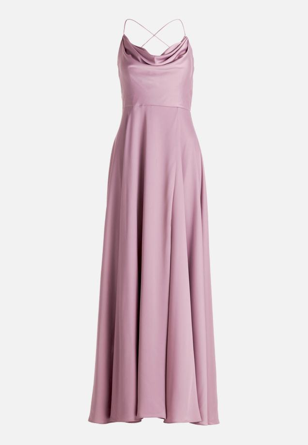 Abendkleid mit Wasserfallausschnitt / Vorderseite