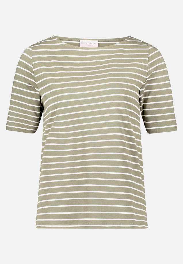 Ringelshirt mit U-Boot-Ausschnitt / Vorderseite