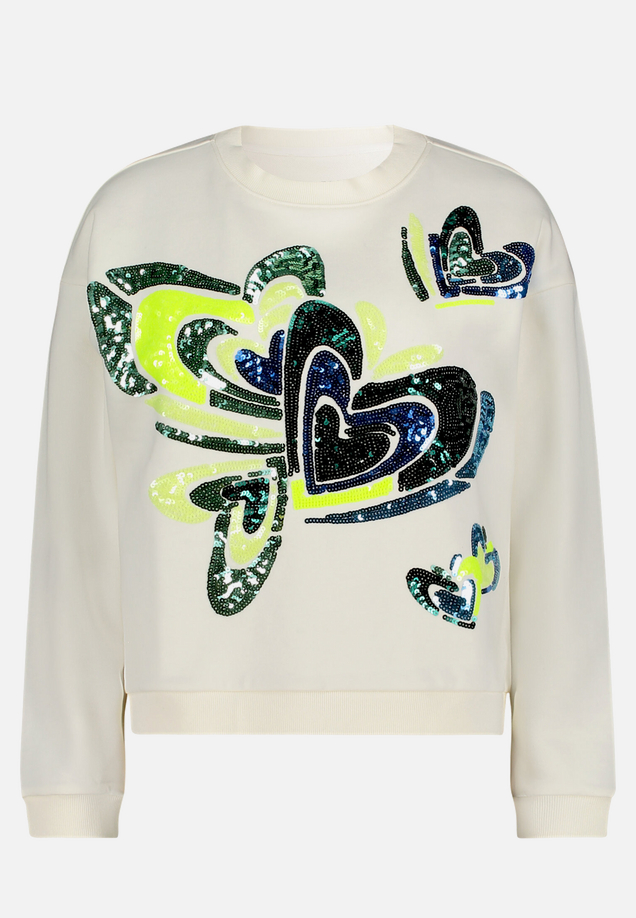 Sweatshirt mit Rippbündchen / Vorderseite
