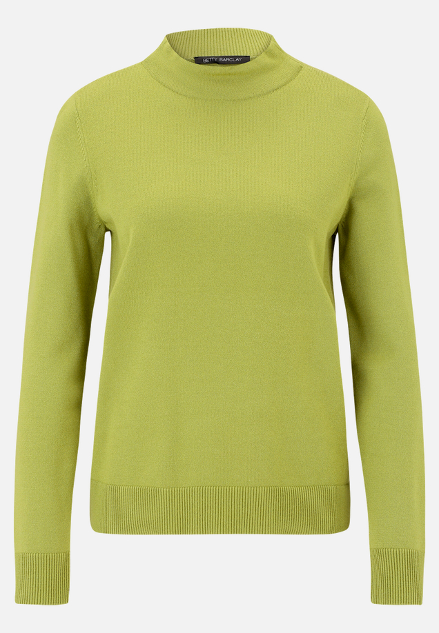 Basic-Strickpullover mit Stehkragen / Vorderseite