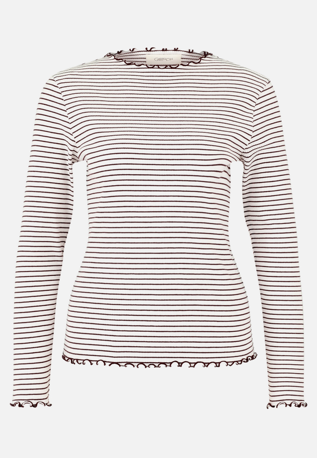 Langarm-Shirt mit Kragen / Vorderseite