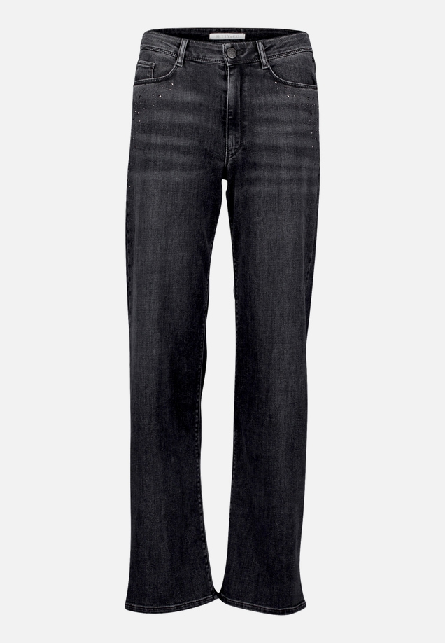 High Waisted-Jeans mit Strass / Vorderseite