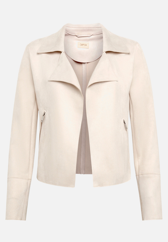 Blazer-Jacke mit offenem Saum / Vorderseite
