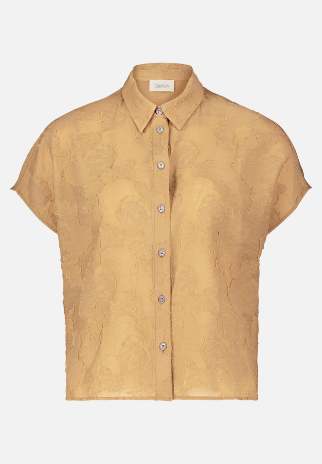 Oversize-Bluse mit überschnittenen Ärmeln / Vorderseite