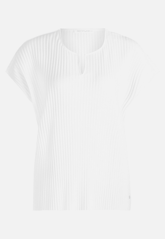 Kurzarm-Shirt mit Plissee / Vorderseite