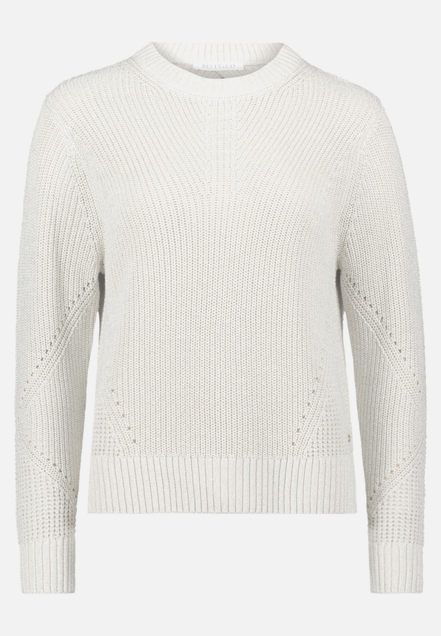 Strickpullover mit Lurexfaden / Vorderseite