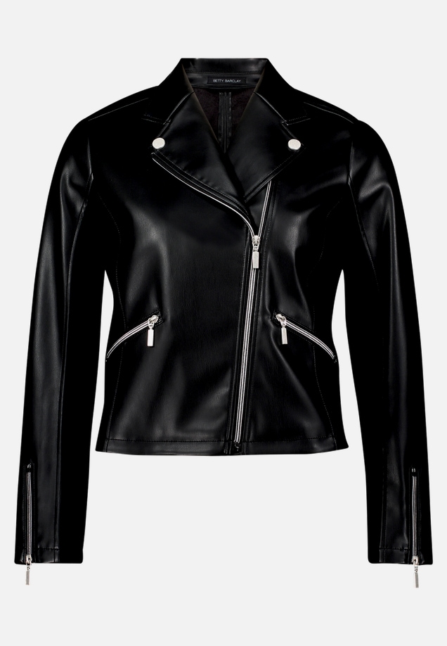 Bikerjacke mit Reißverschluss / Vorderseite